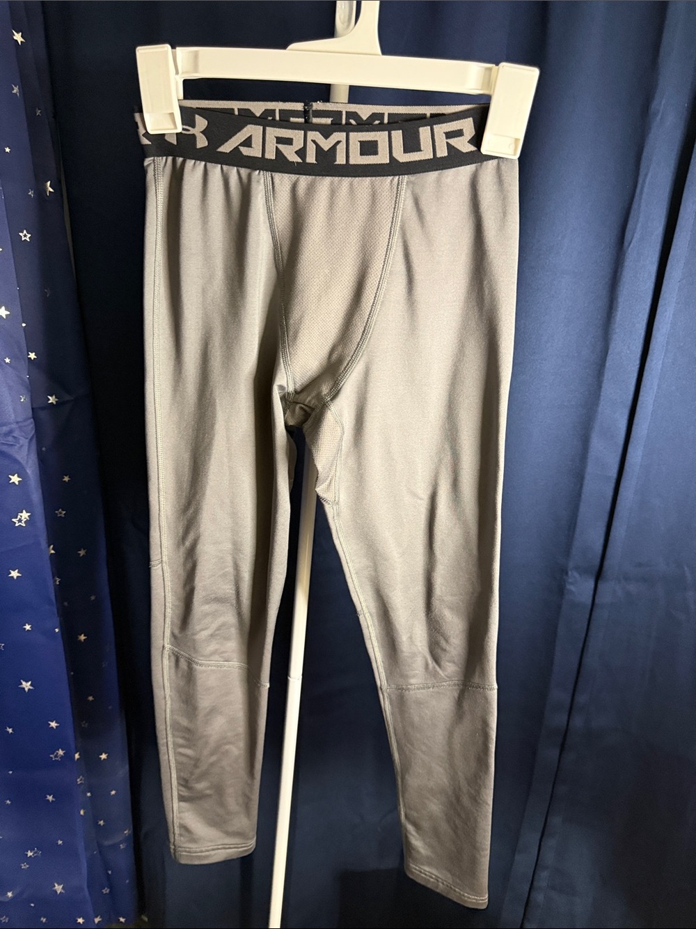 Under Armour Gray Boys' Performance Compression Leggings